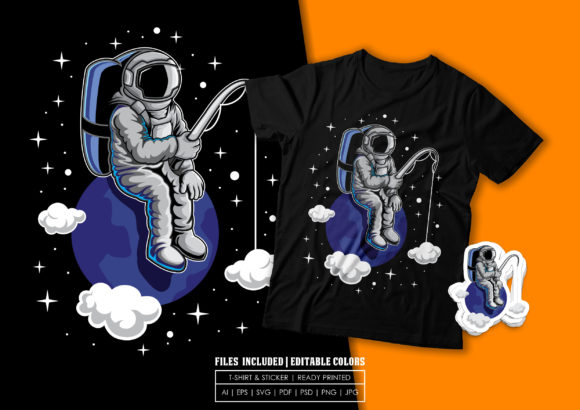 Fishernaut in the Sky: Graphics & Print Templates