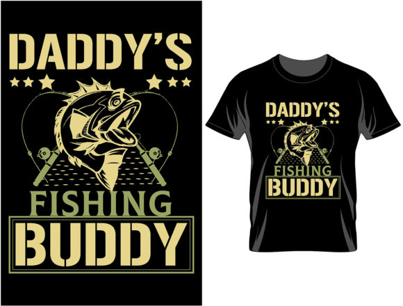Fishing Typography T Shirt Design 1: Graphics & Print Templates