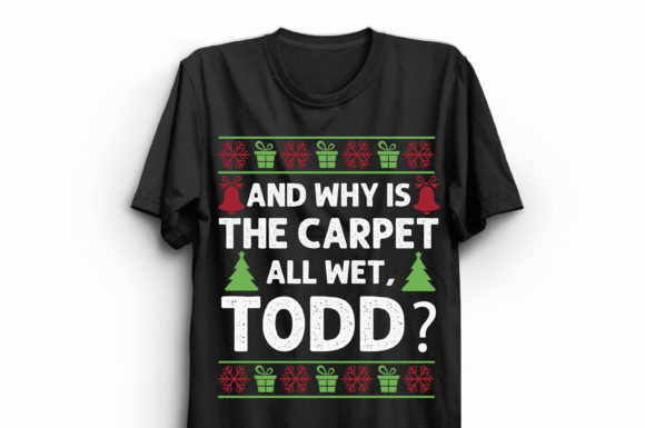 New Christmas T-Shirt Design 70: Graphics & Print Templates