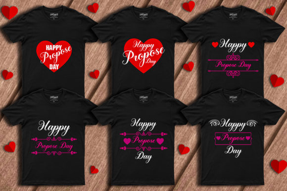 PROPOSE DAY T-SHIRT BUNDLE: Graphics & Print Templates