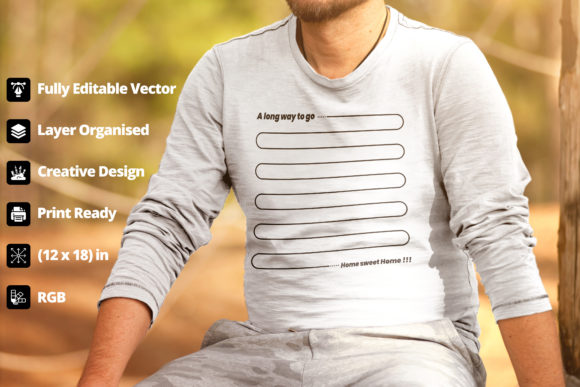 Tshirt Design Vector Home Sweet Home Graphics