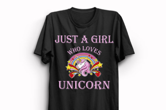 Unicorn Lover T-shirt Design 1: Graphics for Playful Print Templates
